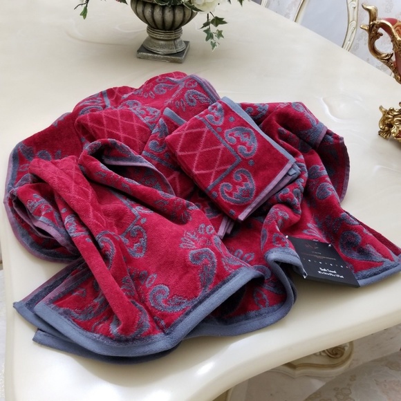 DolceVita Rio Cotton Velour 6 Piece Bath Towel Set - Picture 8 of 8